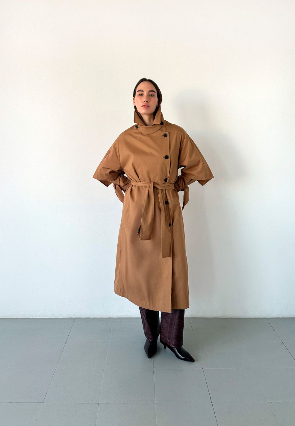 Prague Camel Trench Coat