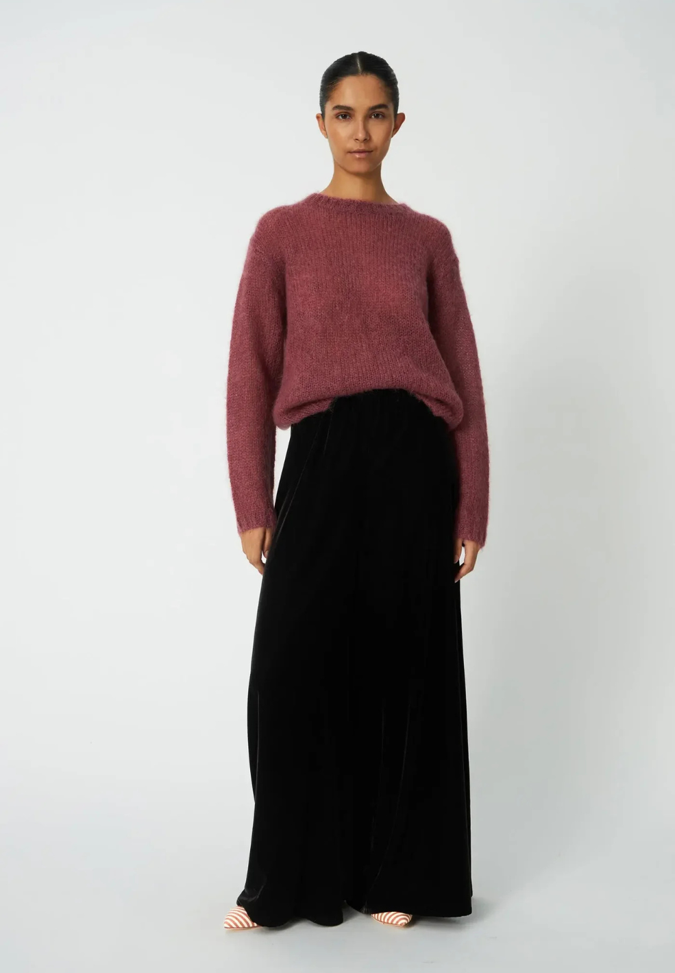 Luxury Mohair Sweater Dust Rose