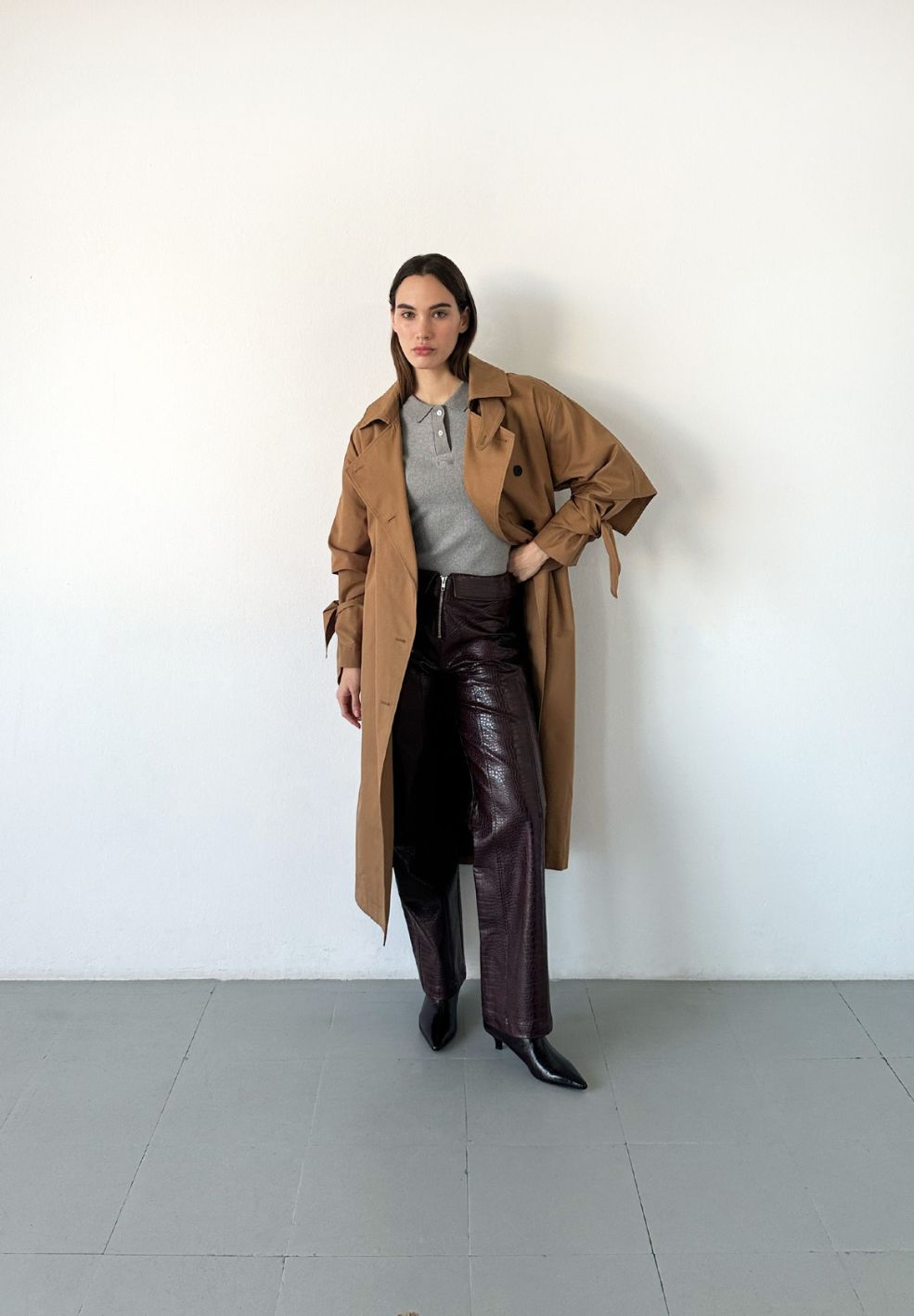 Prague Camel Trench Coat