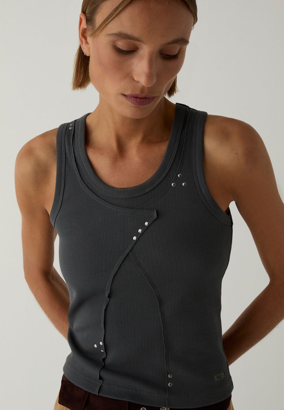 Aluma Grey Tank Top