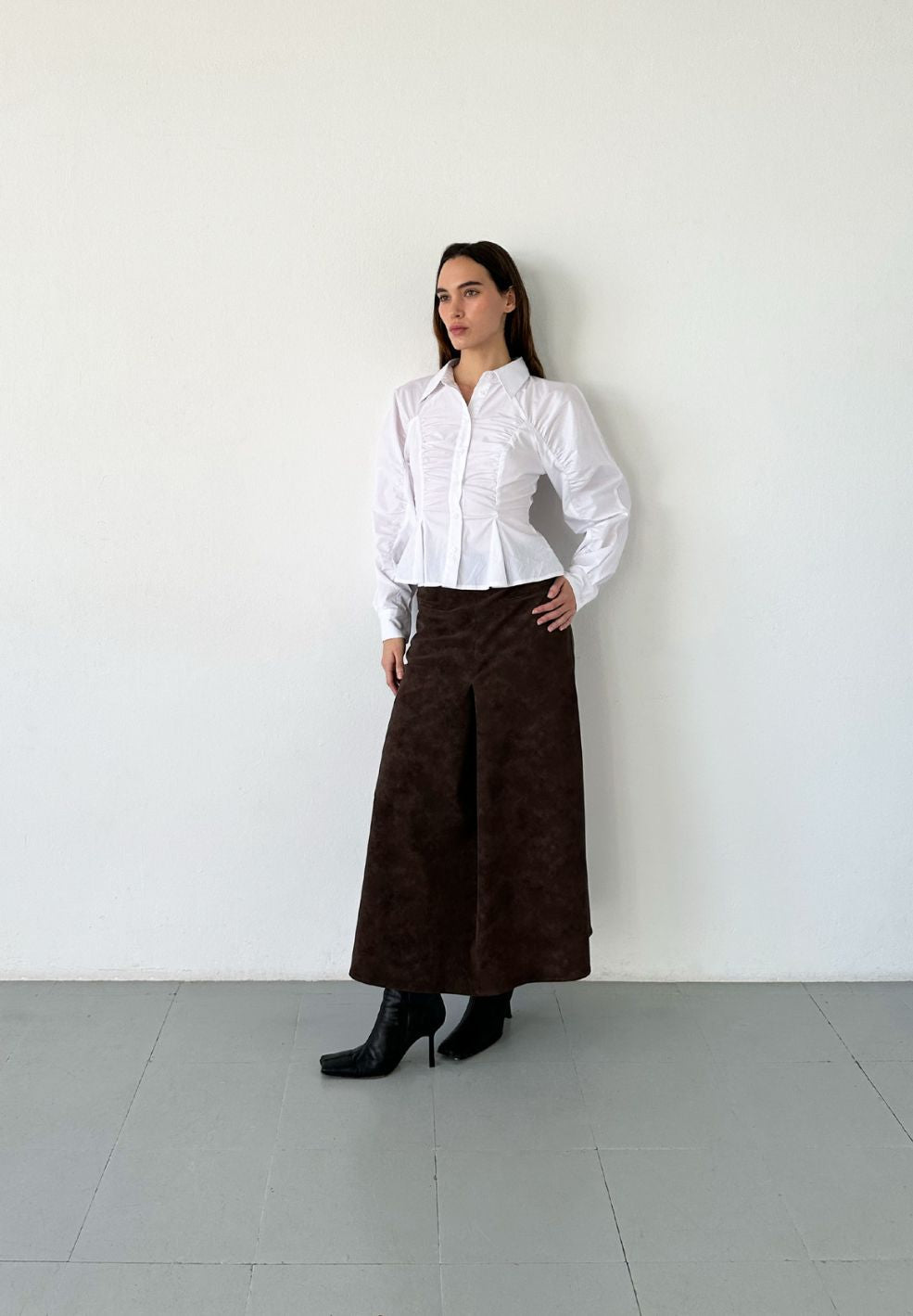 Belleville Ruched Shirt-Tops- by Laagam- Verse Amsterdam