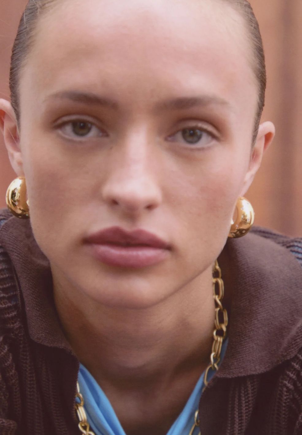 Carina Gold Earrings-Jewellery- by Moncollier- Verse Amsterdam