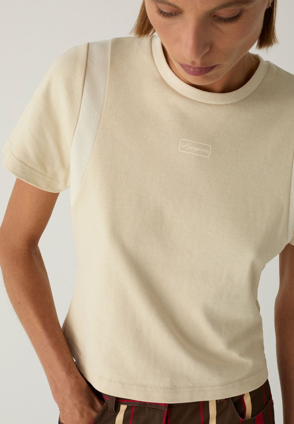 Lumea Ecru Cotton T Shirt