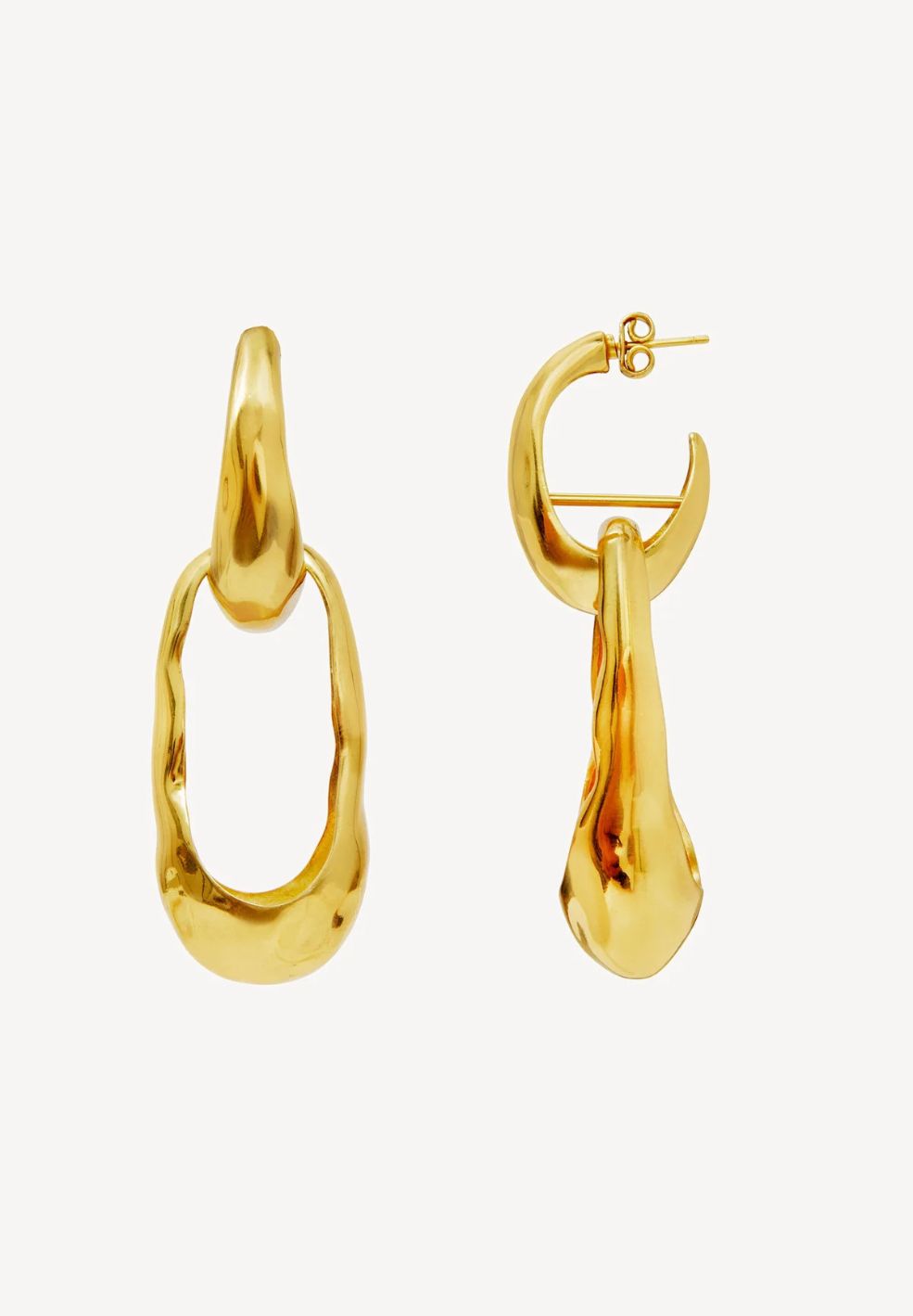 Wave Earrings Gold