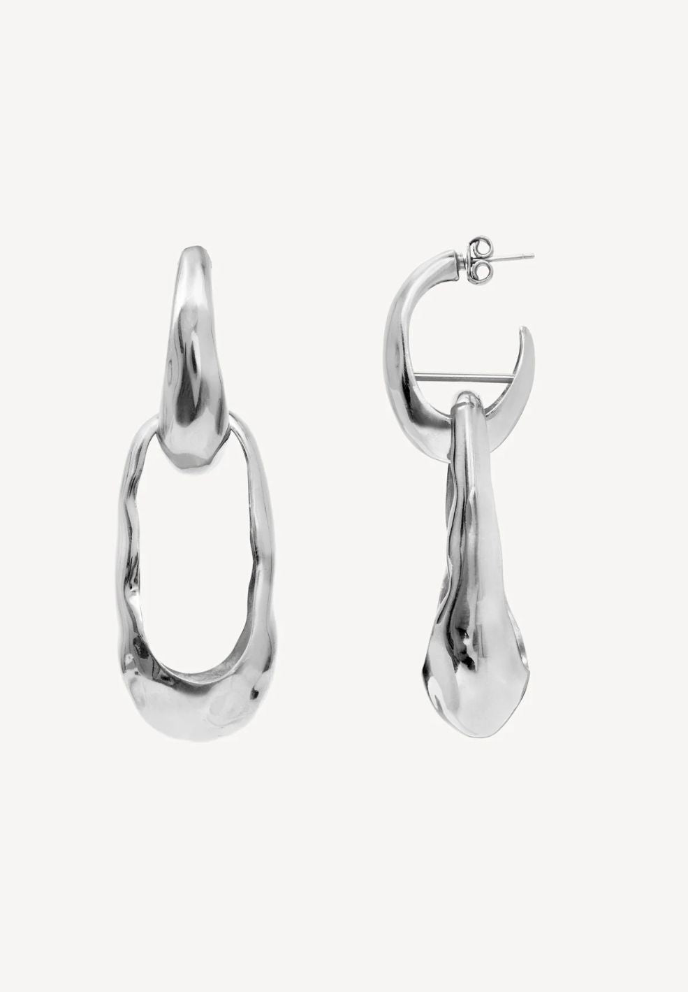 Wave Earrings Silver