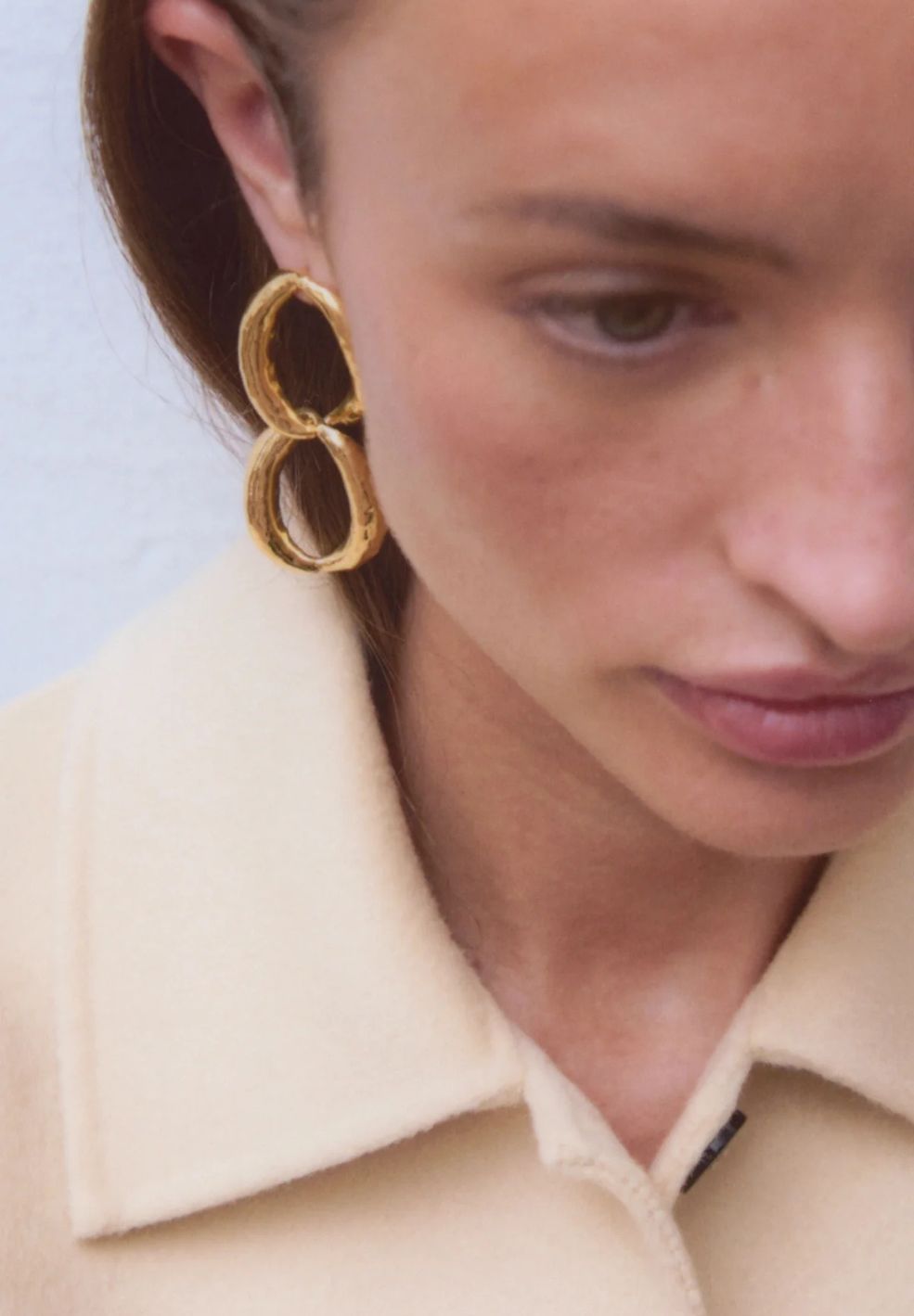 Ocho Earrings Gold-Jewellery- by Moncollier- Verse Amsterdam