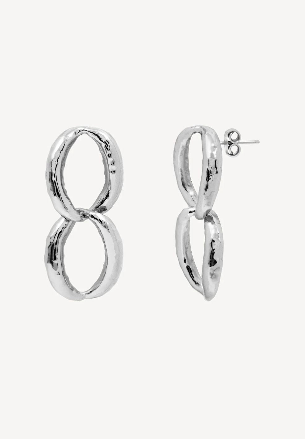 Ocho Earrings Silver