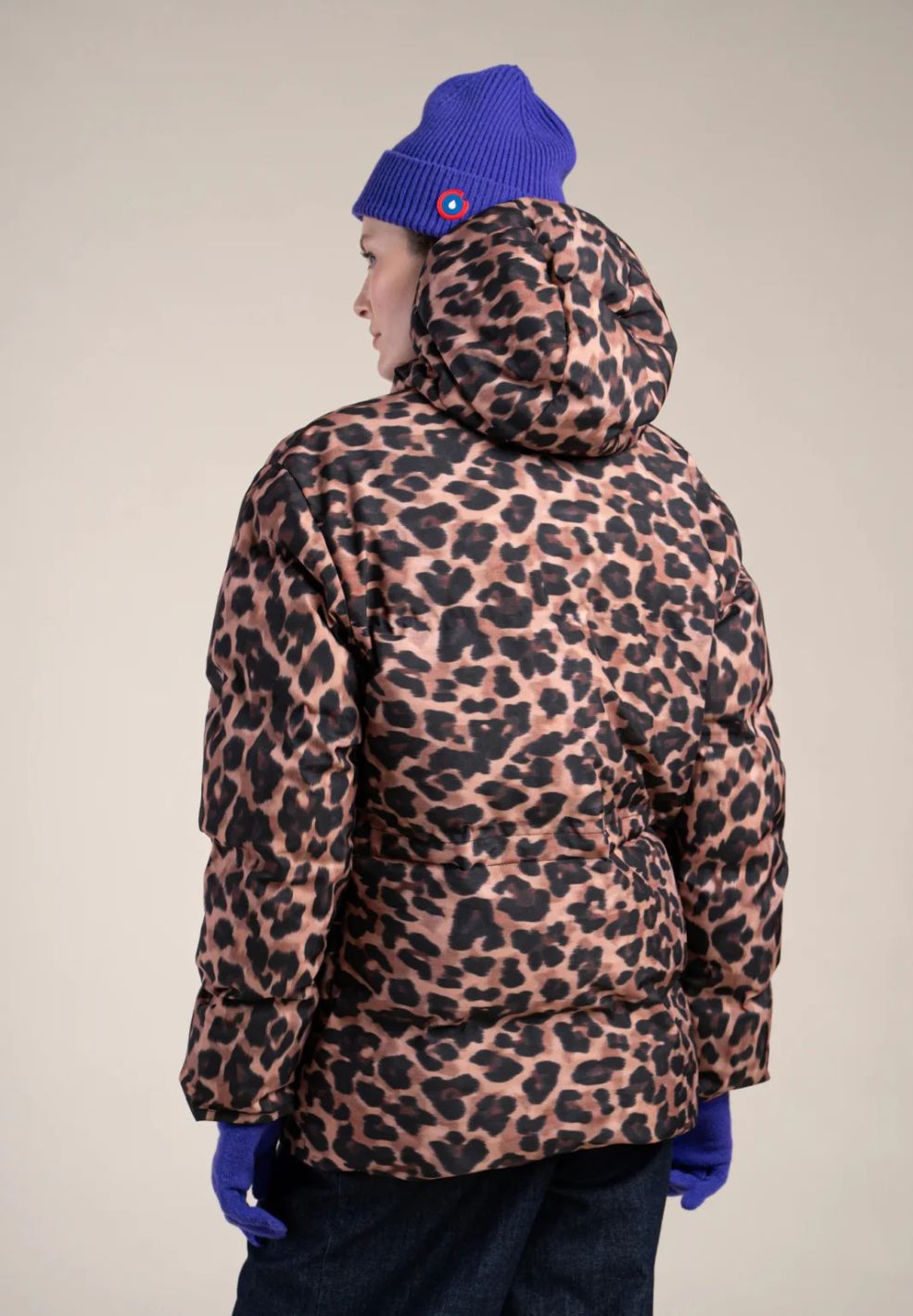 Victoire Waterproof Down Jacket Leopard