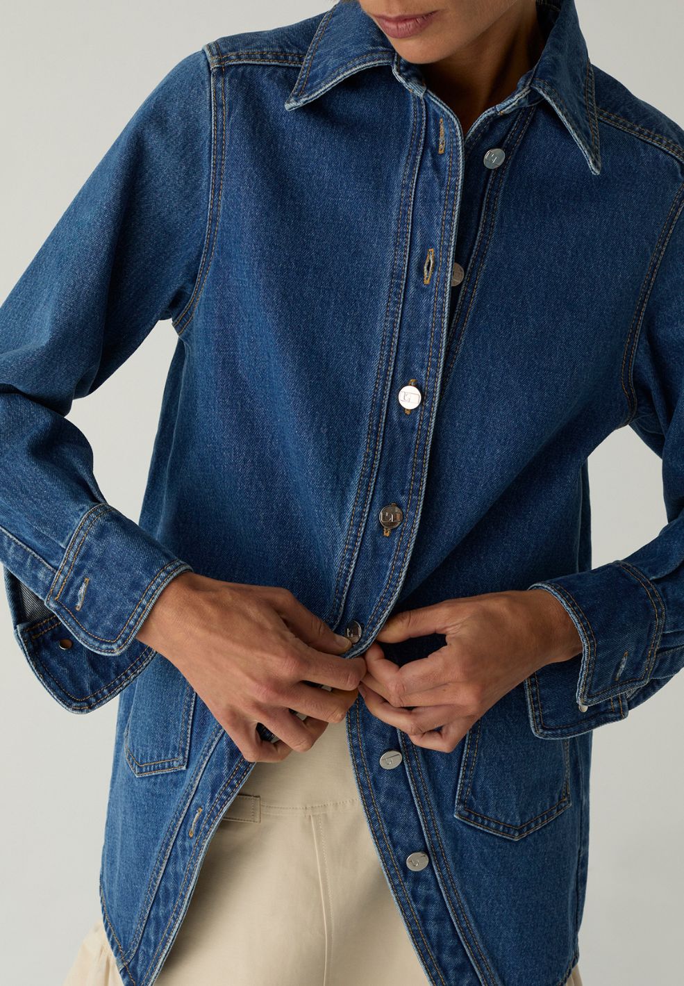 No Boyfriend Denim Over Shirt