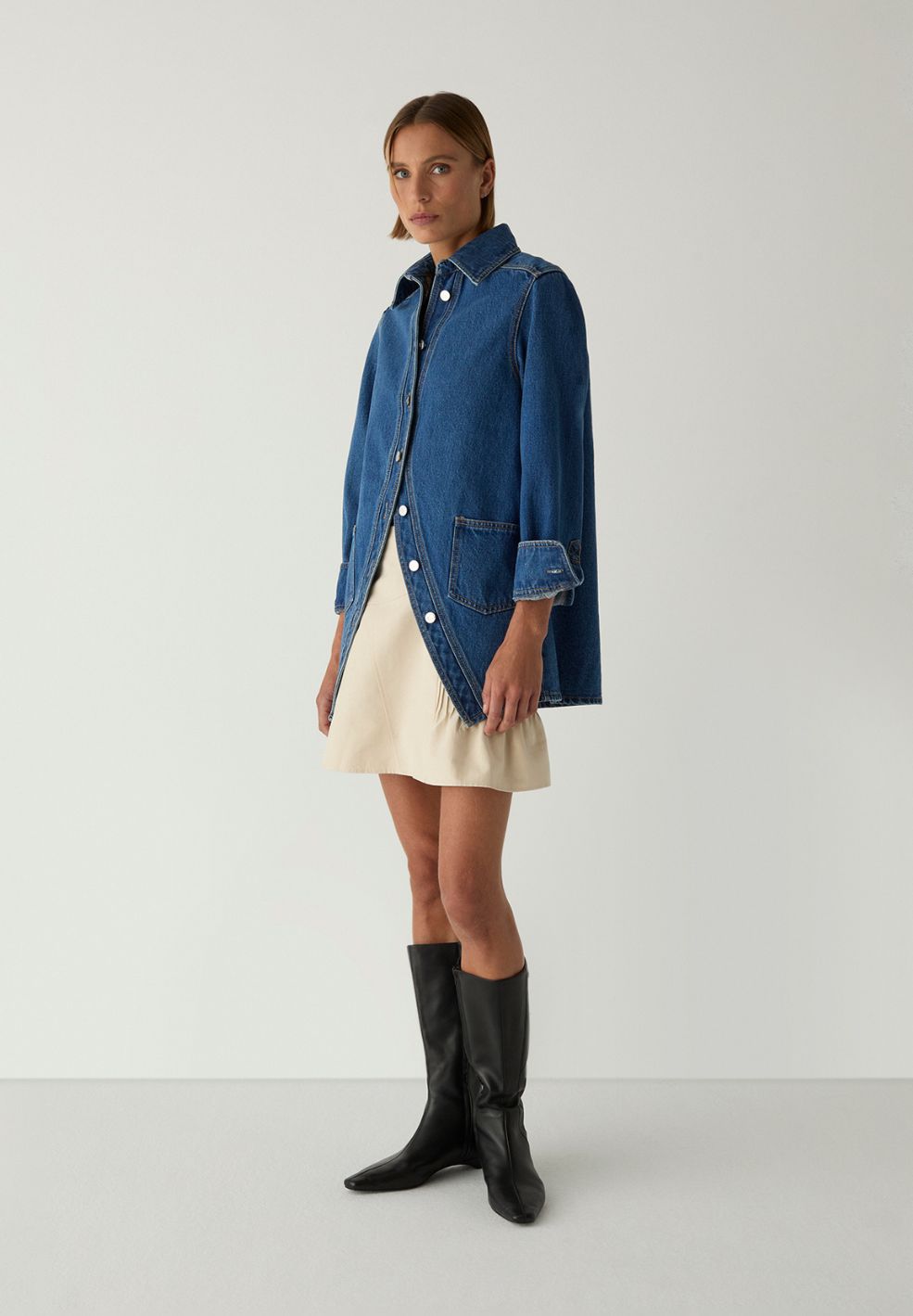 No Boyfriend Denim Over Shirt
