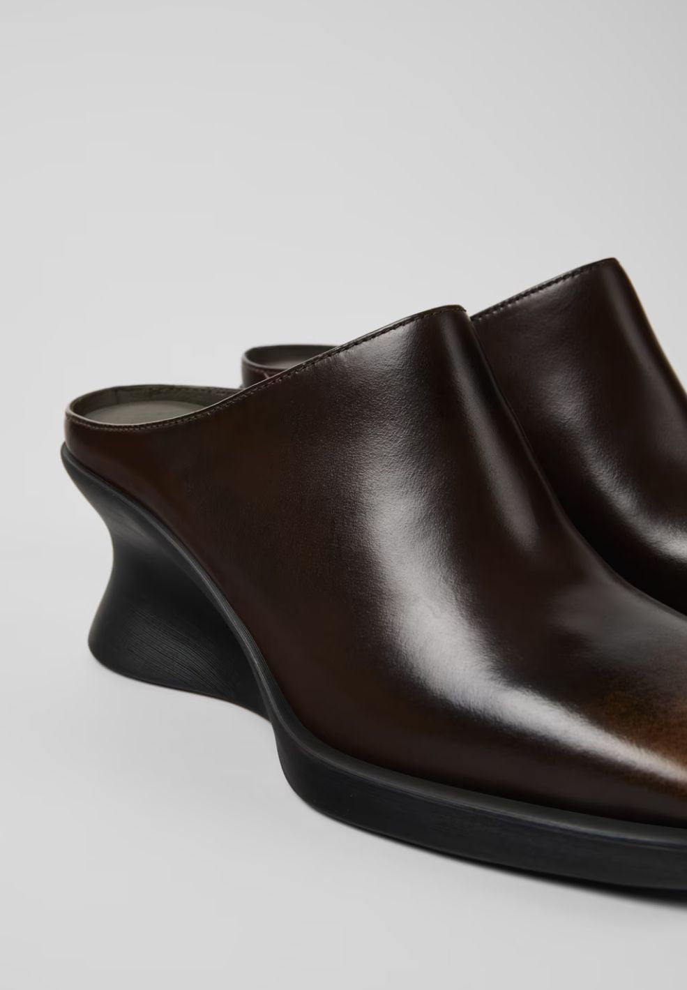 Louise Brown Leather Mule