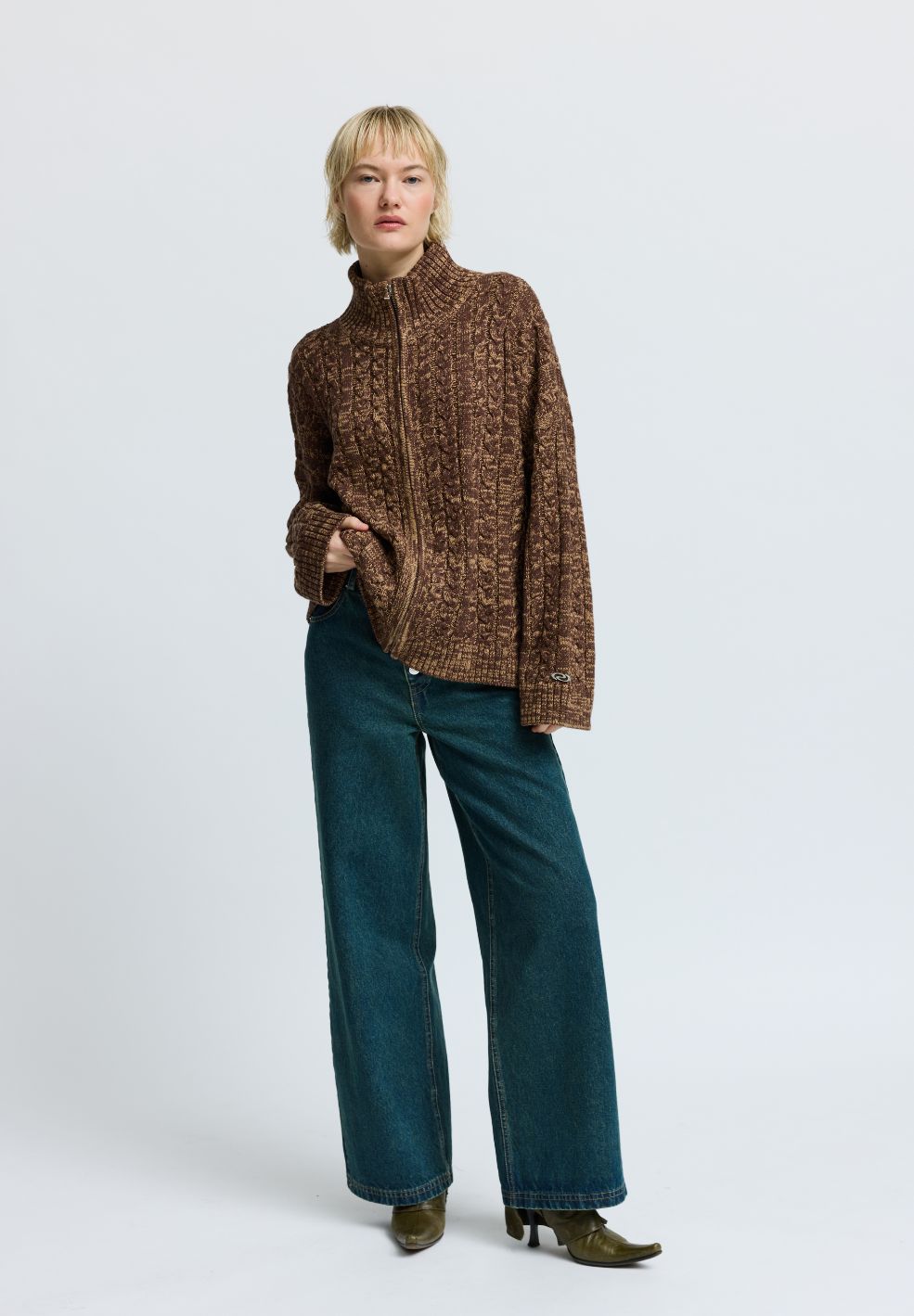 CassidyRS Knit Melange Brown