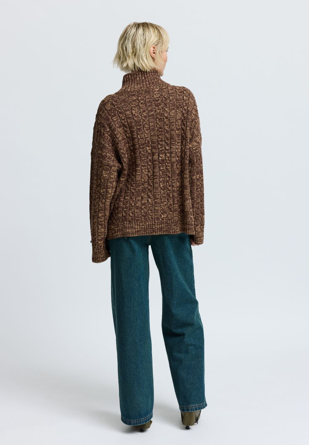 CassidyRS Knit Melange Brown