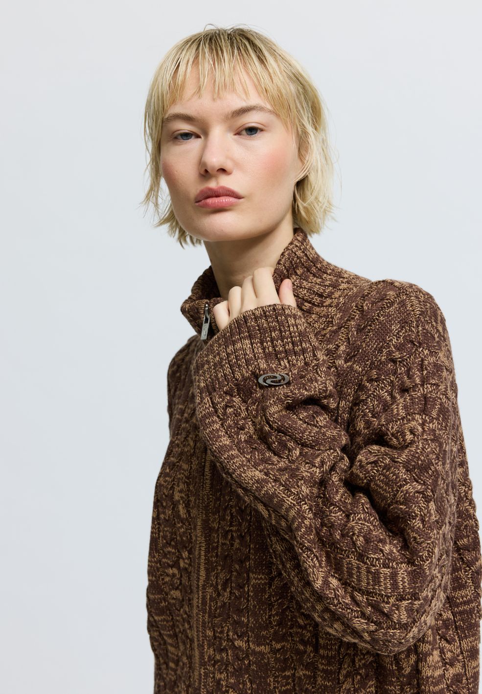 CassidyRS Knit Melange Brown