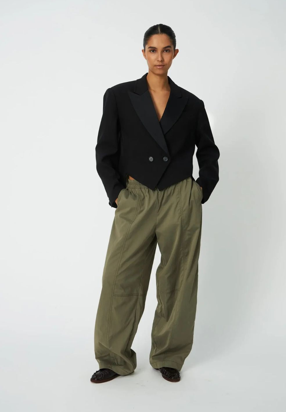 Combat Pants Low Waist Dust Olive