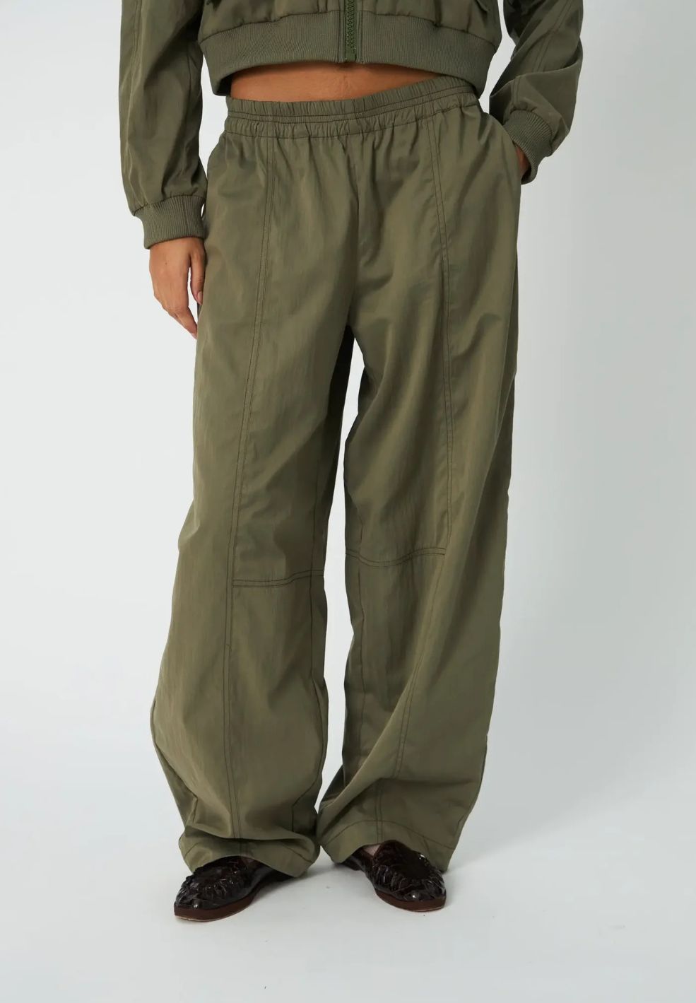 Combat Pants Low Waist Dust Olive