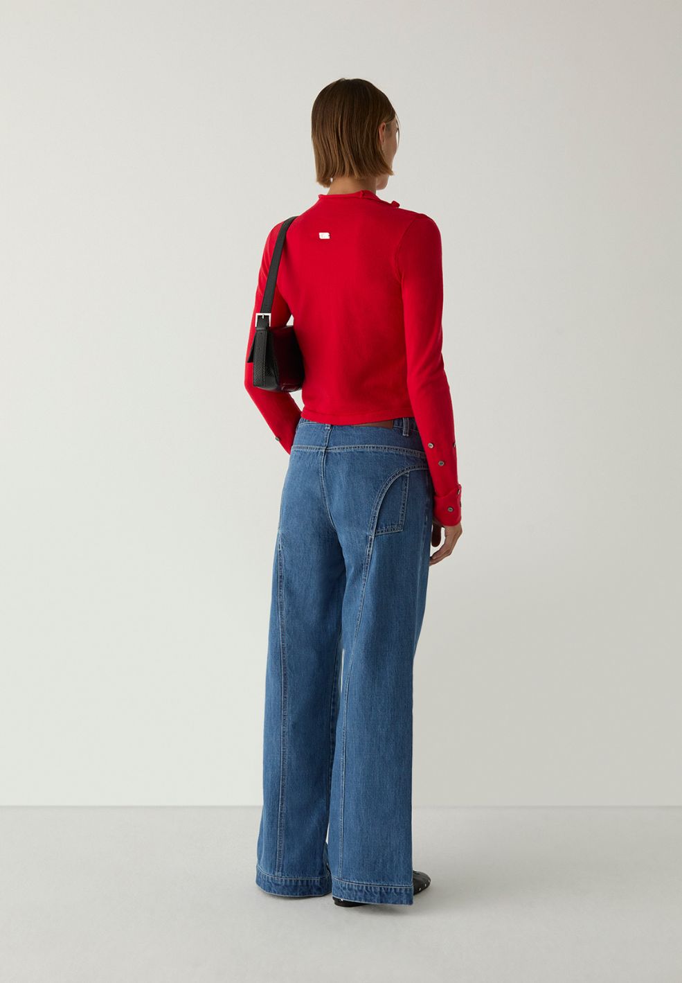 Fia Red Buttoned Cardigan