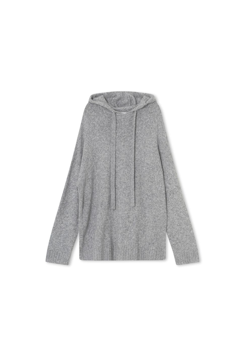 CharlieRS Knit Hoodie Grey Melange