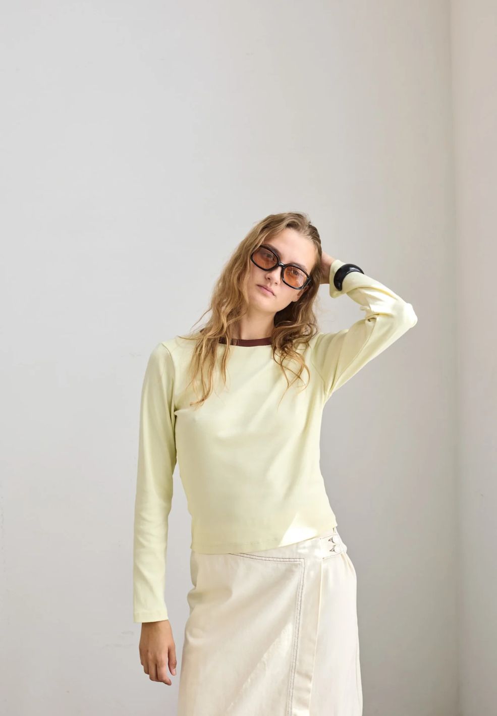Babette Long Sleeve T Butter Yellow