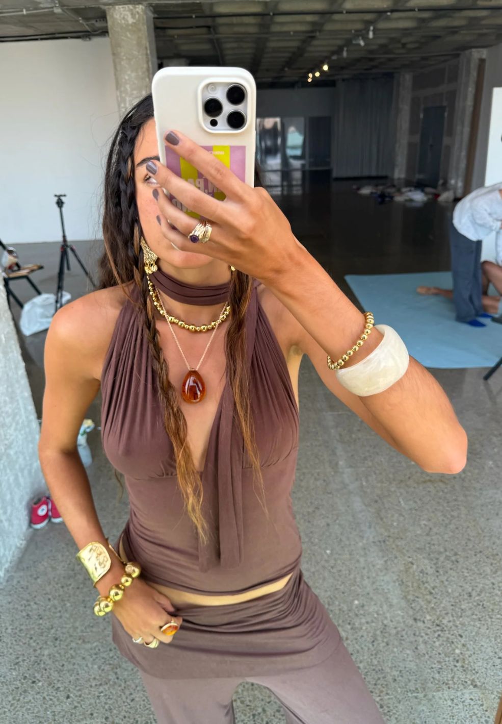 Isabela top brown by susmies 