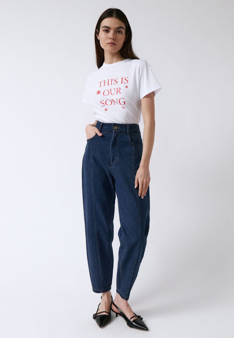 Lluna Tapered Denim Jeans-Jeans- by AMT- Verse Amsterdam