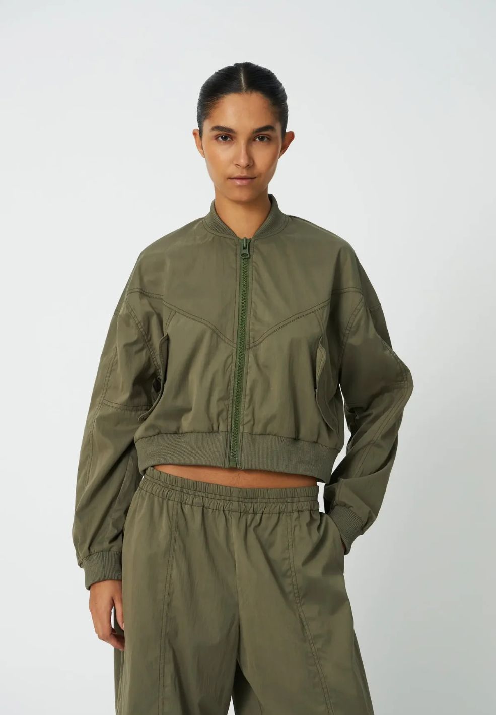 Combat Track Jacket Dust Olive