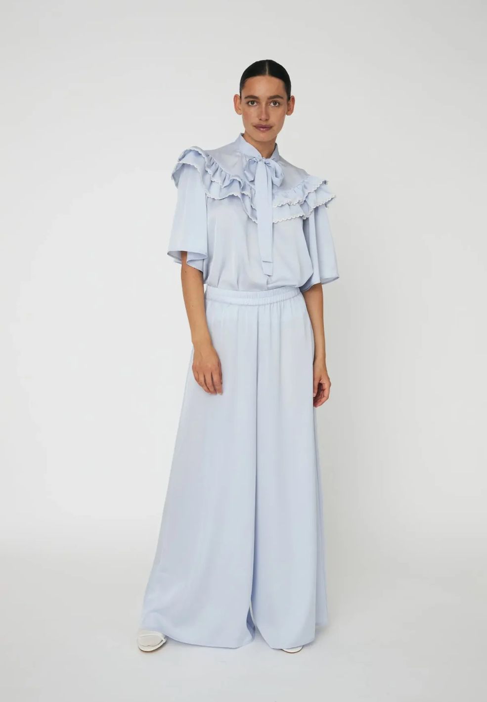 Delicate Culotte Pants Blue