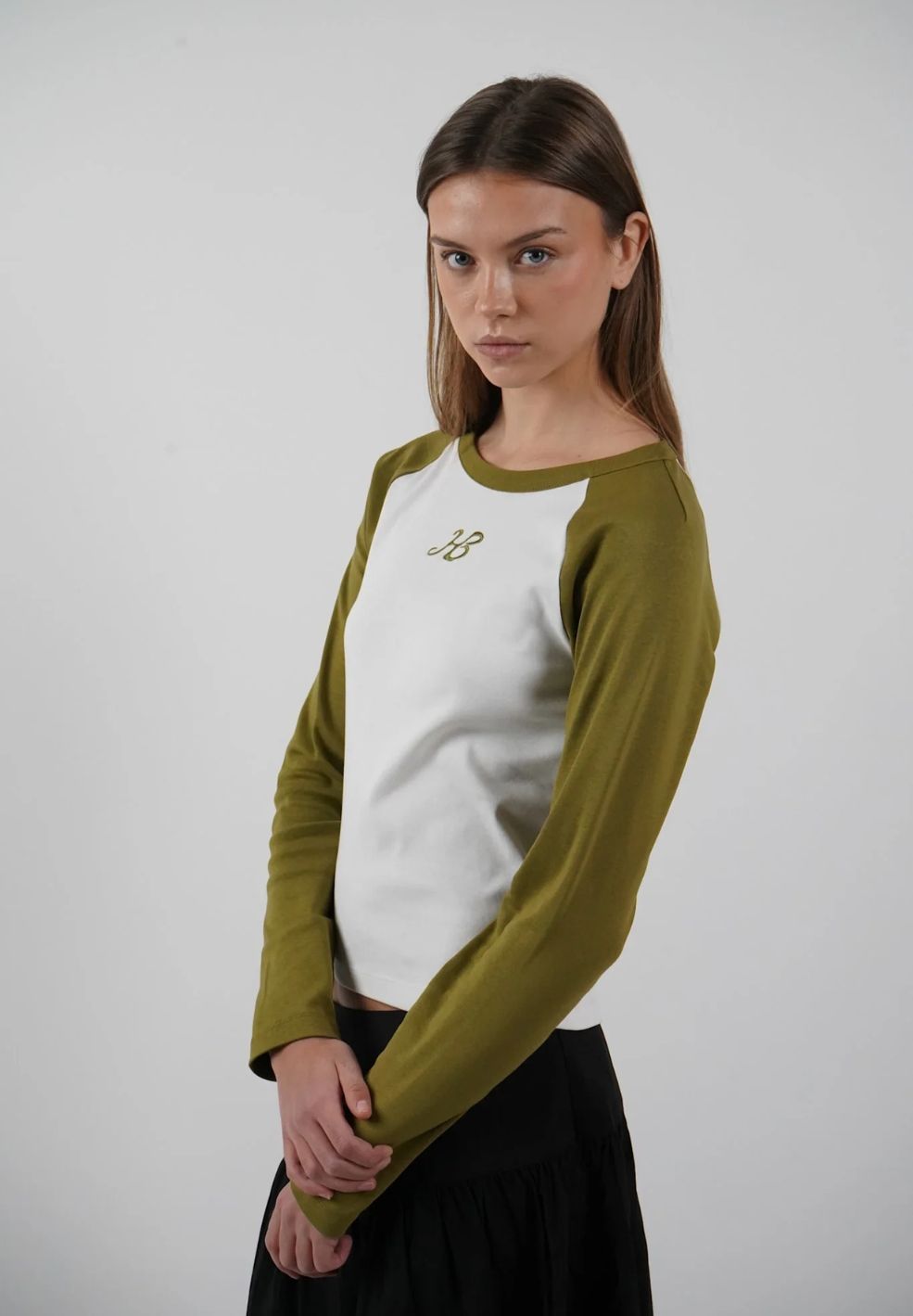 Dante Long Sleeve Tee Moss Green