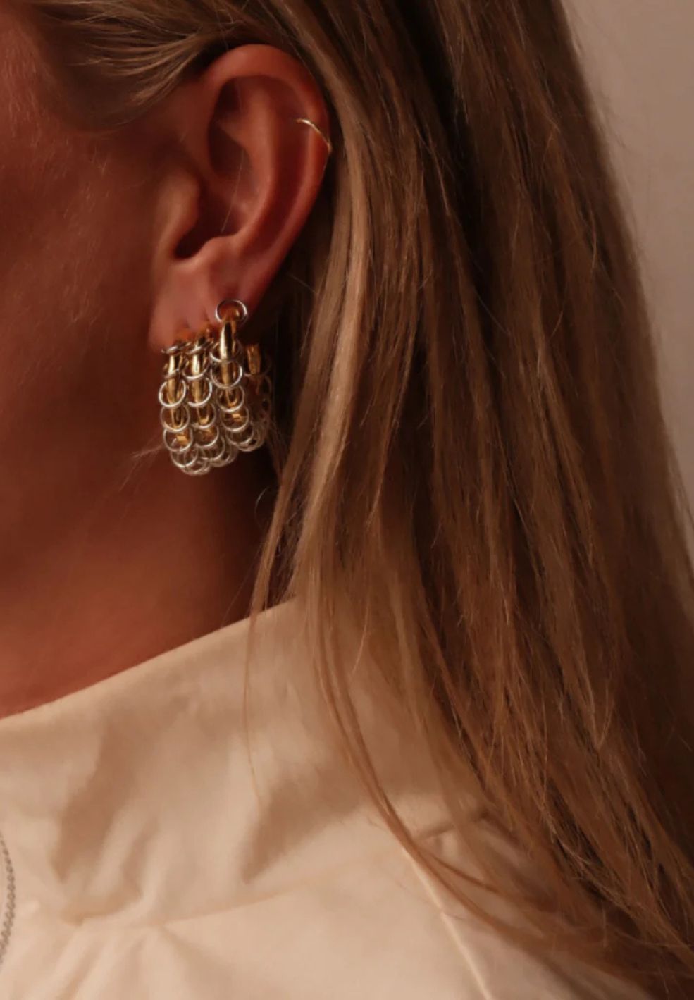 Mixed Metal Earrings