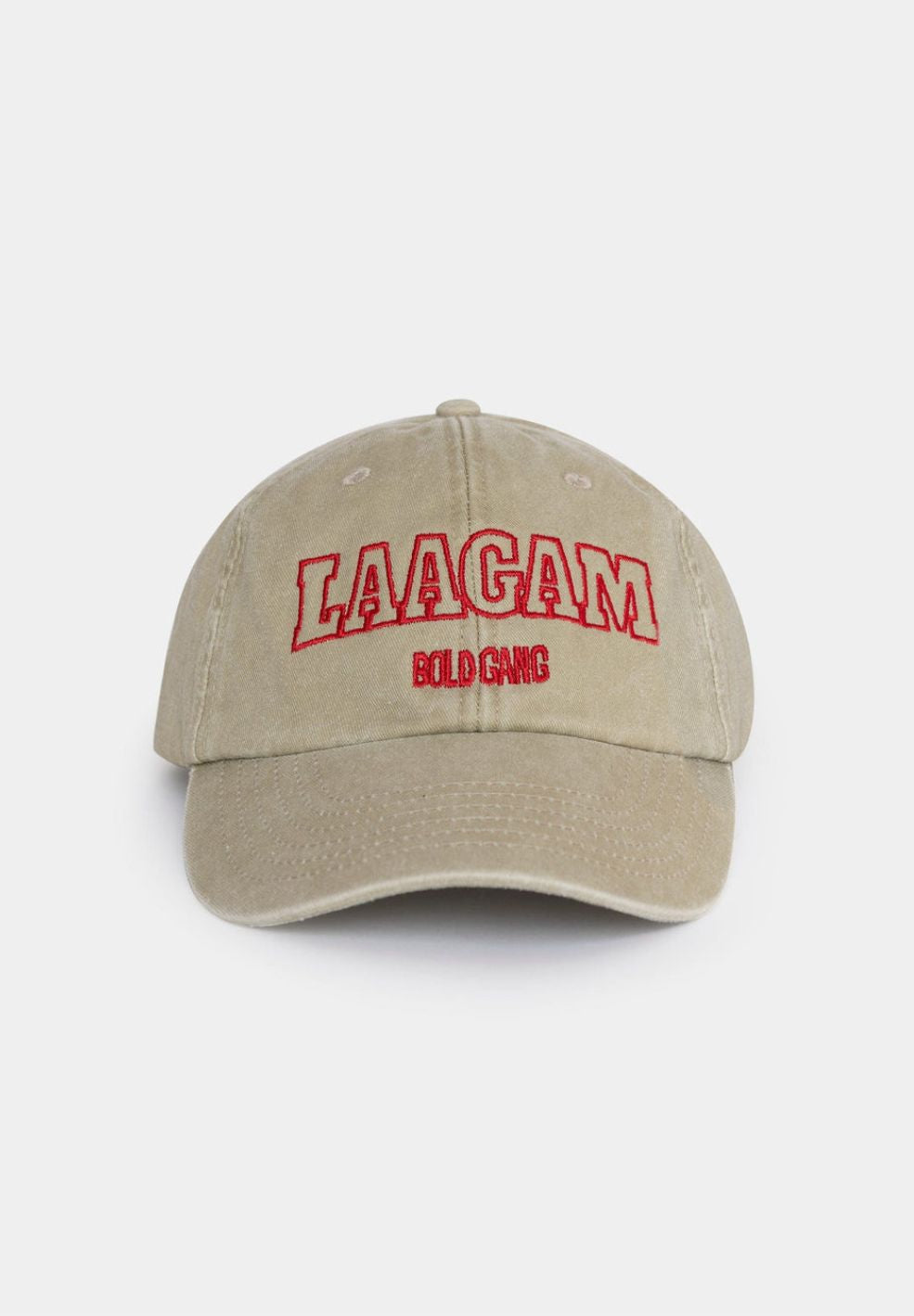 LAAGAM Logo Baseball Cap Beige-Hats & Scarves- by Laagam- Verse Amsterdam