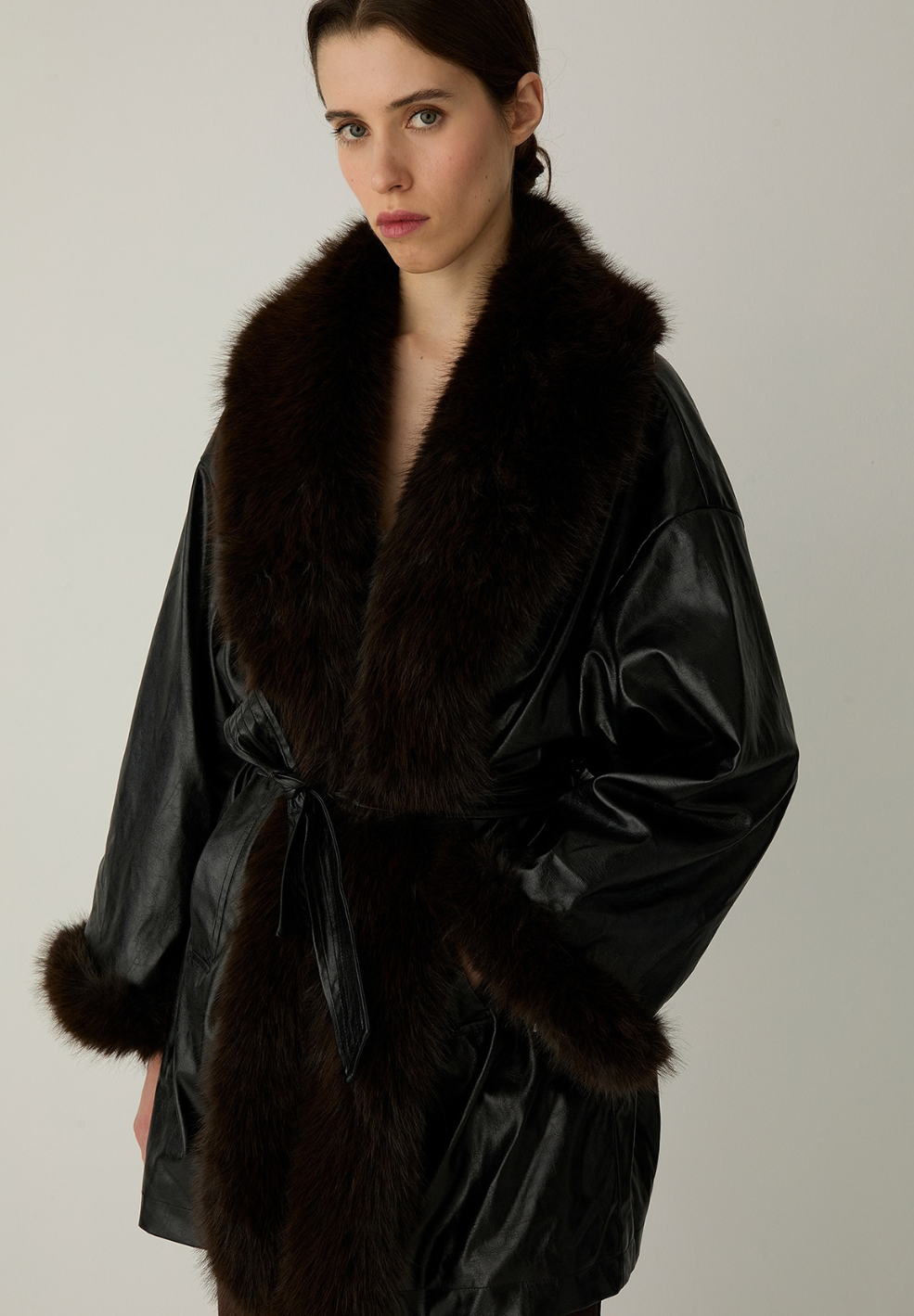 Oriane Black Short Coat
