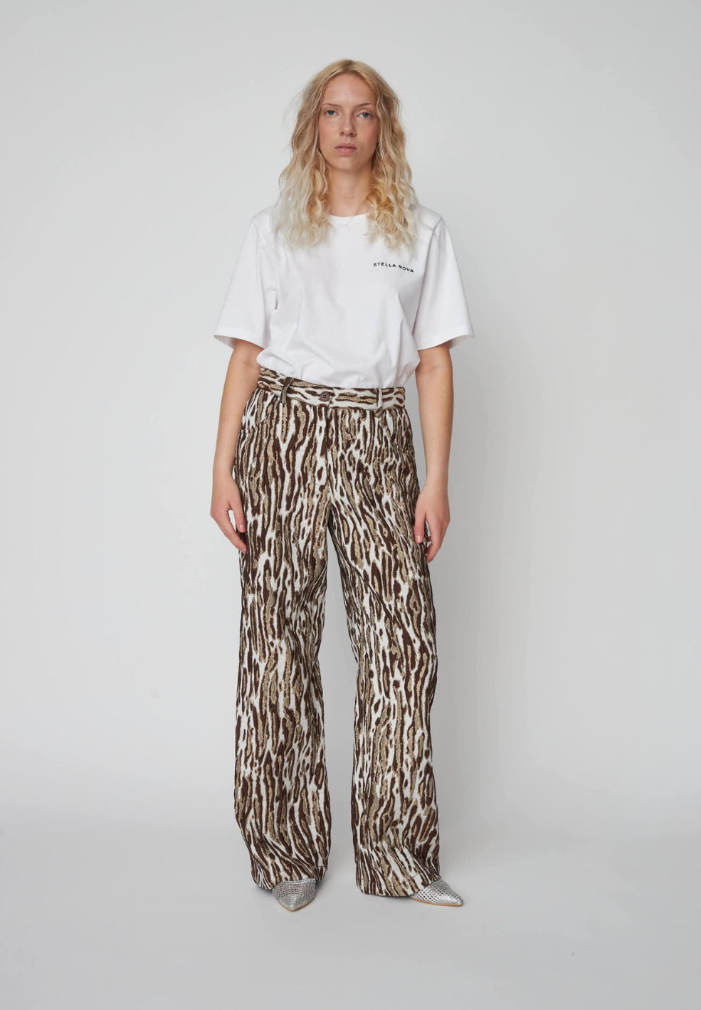 Leopard Jacquard Pants-Pants- by Laagam- Verse Amsterdam