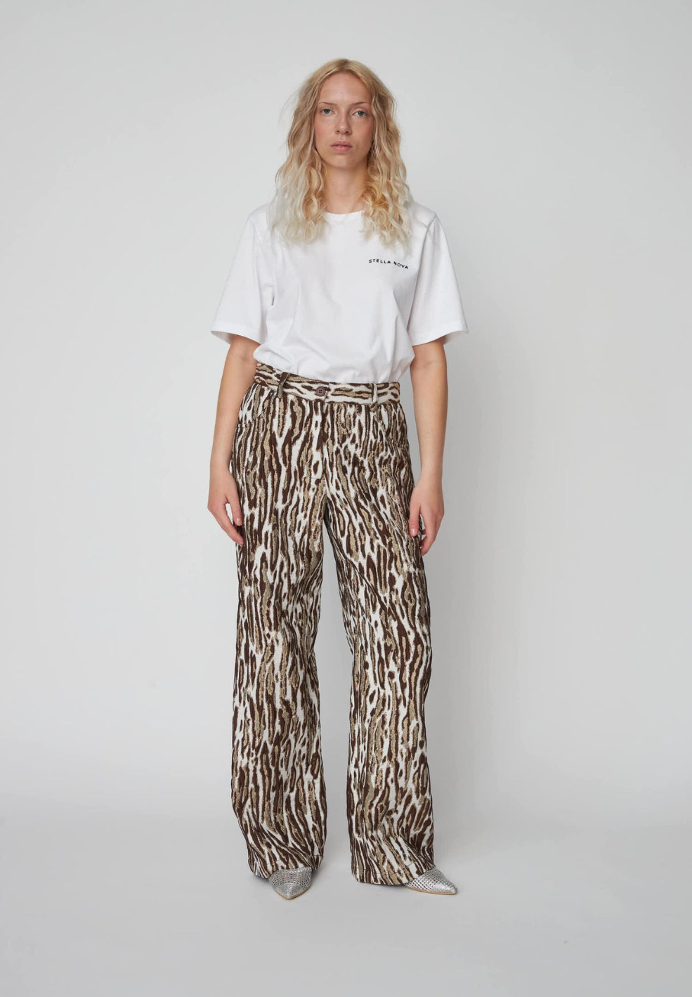 Leopard Jacquard Pants