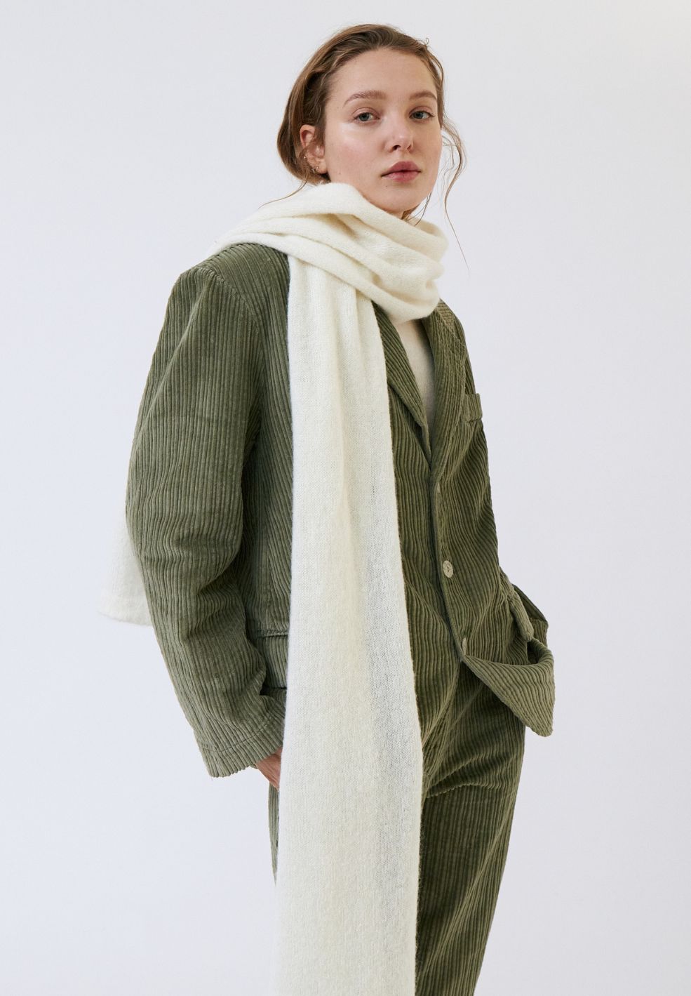 Biscuit Scarf Cream-Hats & Scarves- by AMT- Verse Amsterdam