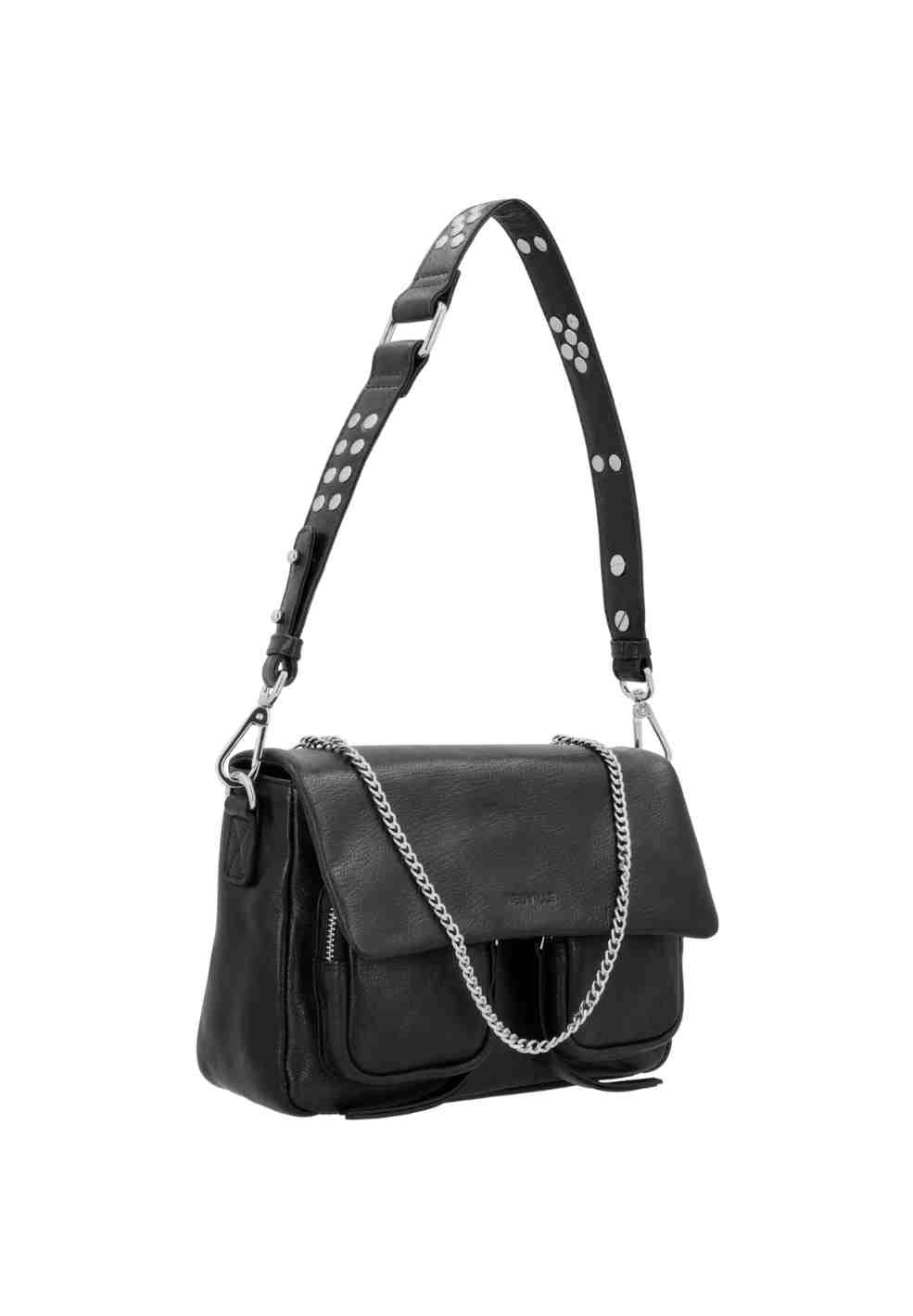 Maxke Black Leather Bag