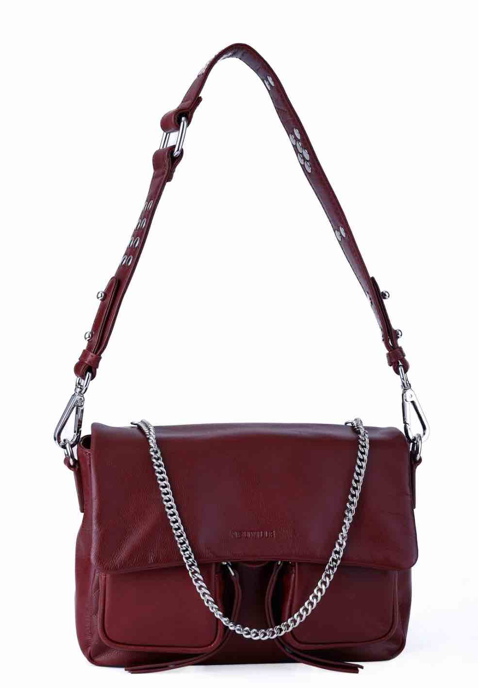 Maxke Burgundy Leather Bag