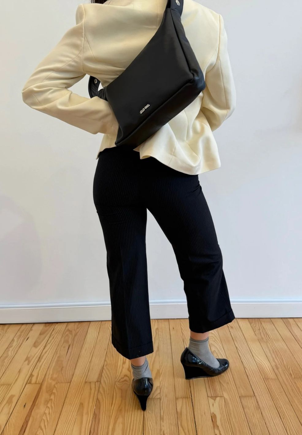 C'est Nous Tika Bag Black from Nappa Leather at Verse Good Store product on model shot 