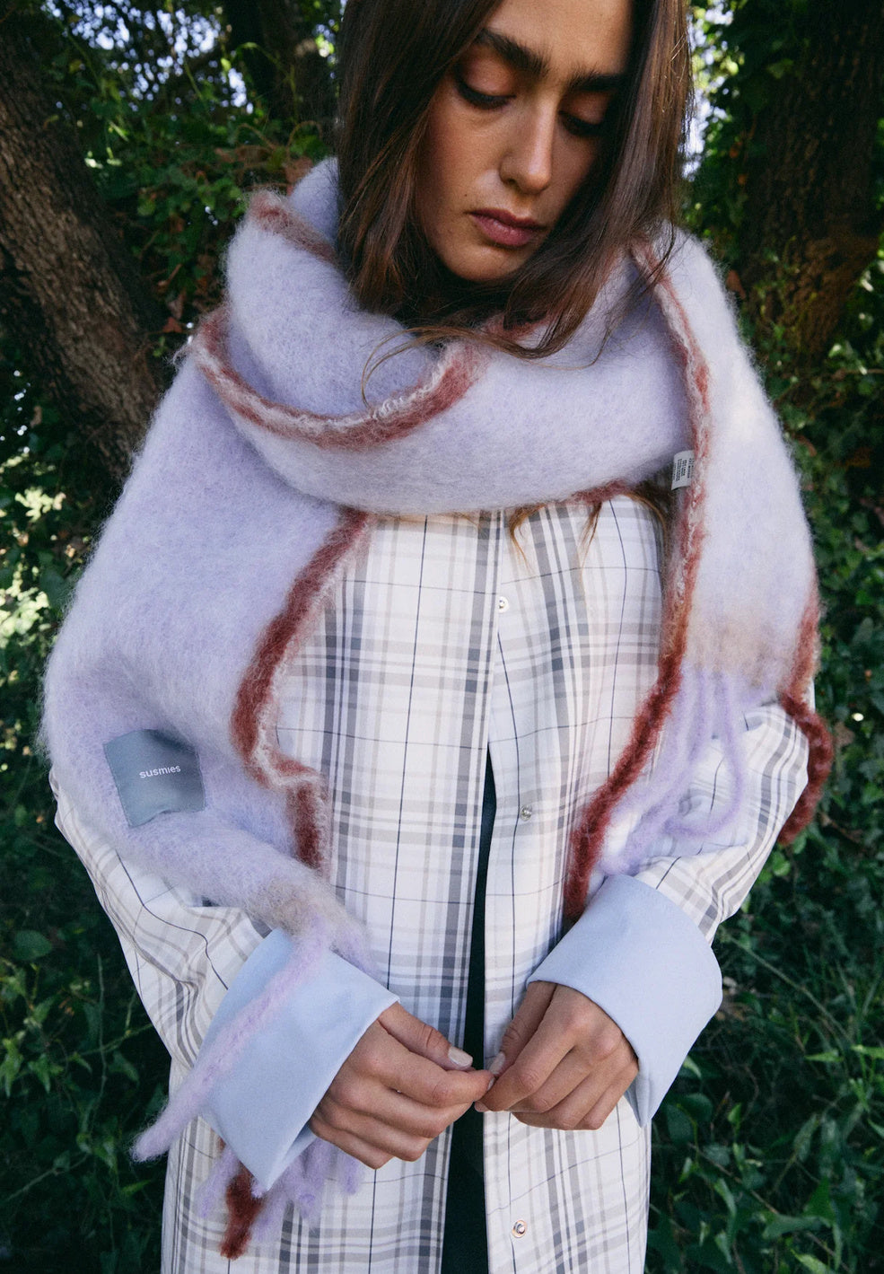 Ivy Lavender Scarf