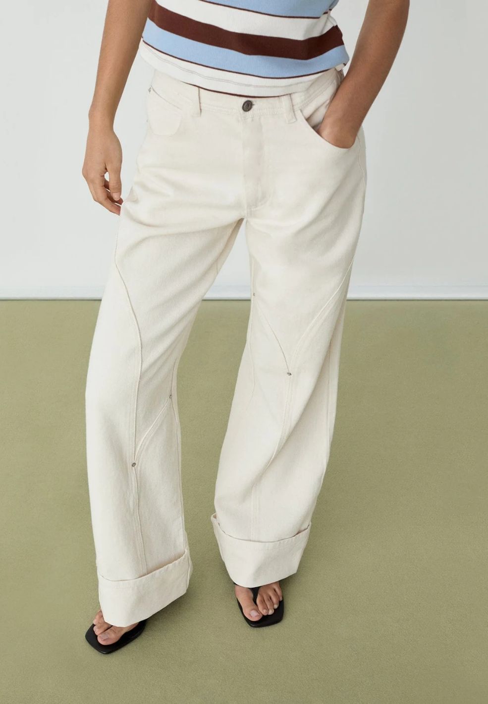 Dallas Ecru Denim Jean