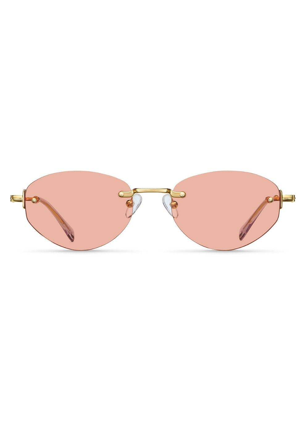 Amina Gold Peach Sunglasses