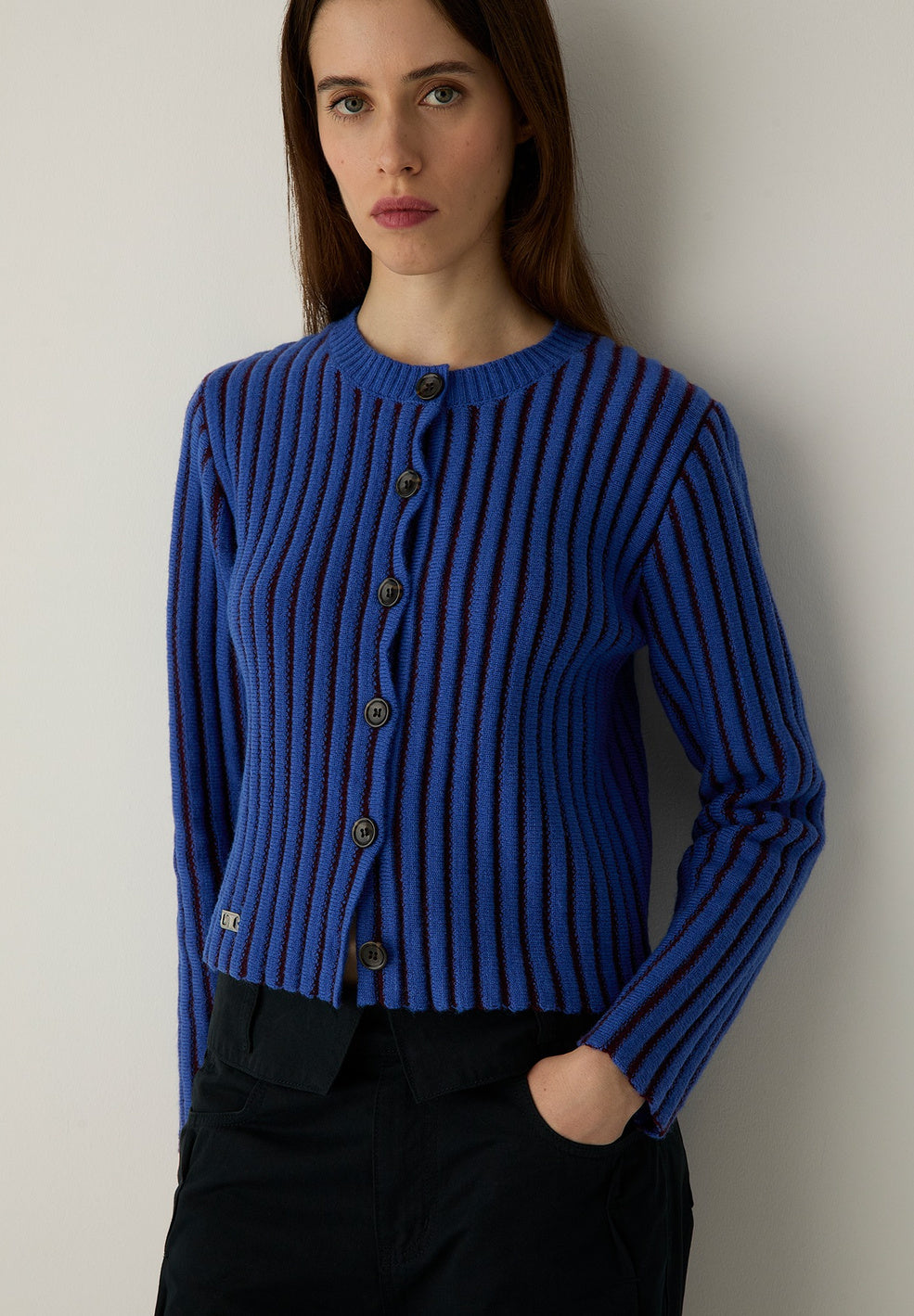 Joyce Blue Textured Cardigan