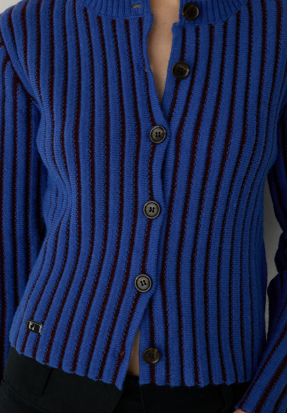 Joyce Blue Textured Cardigan