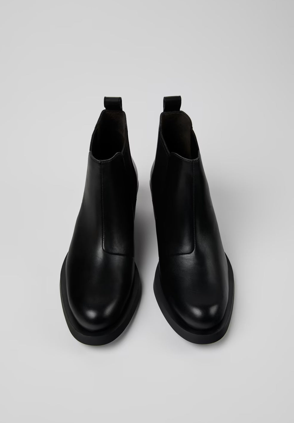Bonnie Black Leather Ankle Boots