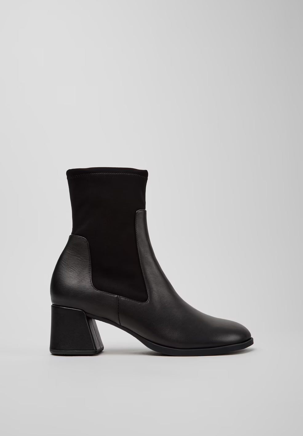 Kora Black Leather Ankle Boot