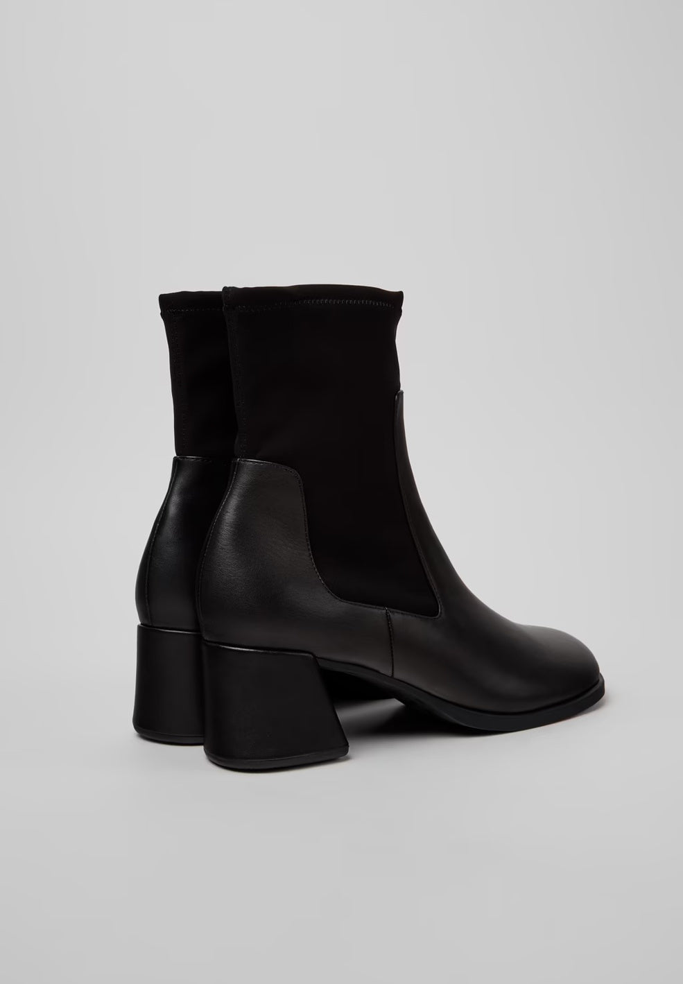 Kora Black Leather Ankle Boot