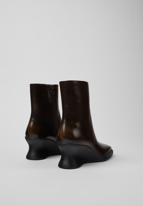 Louise Brown Leather Ankle Boots