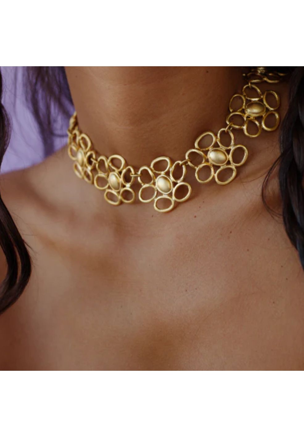 Margheriteña Choker Necklace Gold