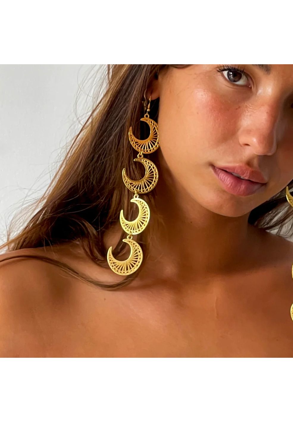 Moonshadow Earrings Gold